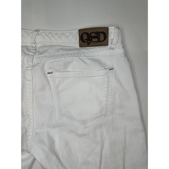 Quicksilver QSD Vintage Women’s White Denim Stretch Jeans Pockets Size 7/28 - Picture 8 of 13
